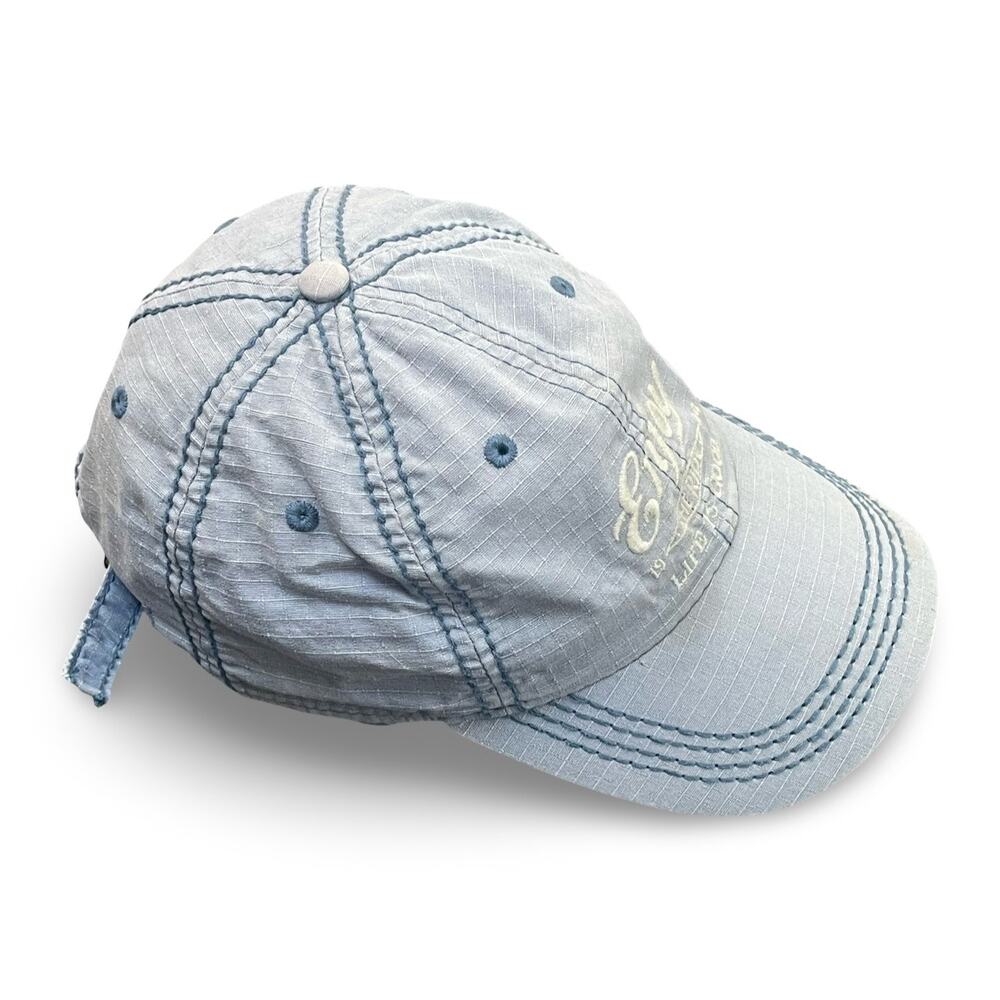 Life Is Good Enjoy The Ride Blue Ripstop Adjustable Hat Baseball Cap Unisex - Picture 3 of 11